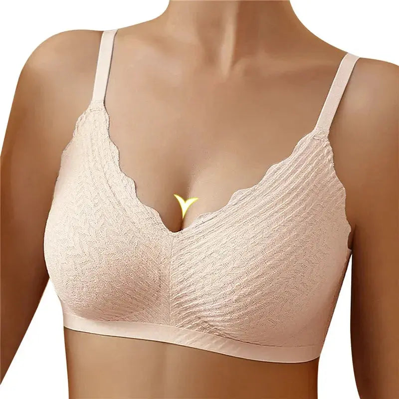 Soutien-gorge couture découpé au Laser sans fil Push Up
