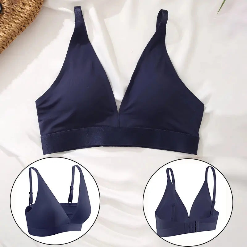 Soutien-gorge sans couture débardeur profond V dos nu