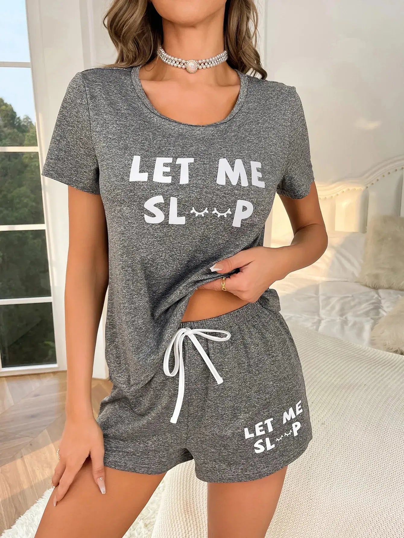 Pyjama deux pièces pour femme nouveauté style maison