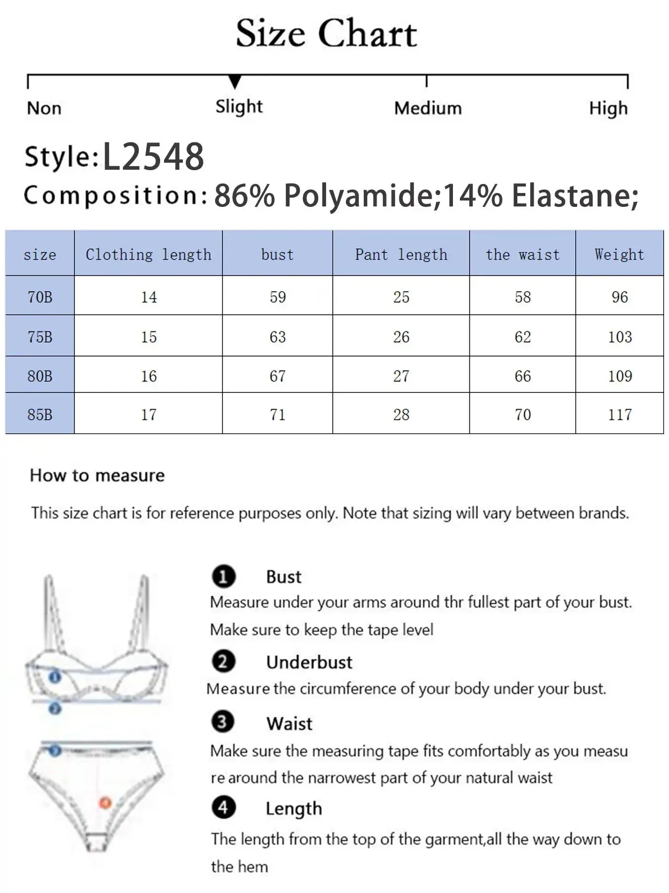 Ensemble soutien-gorge avec pliage latéral petite taille