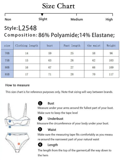 Ensemble soutien-gorge avec pliage latéral petite taille