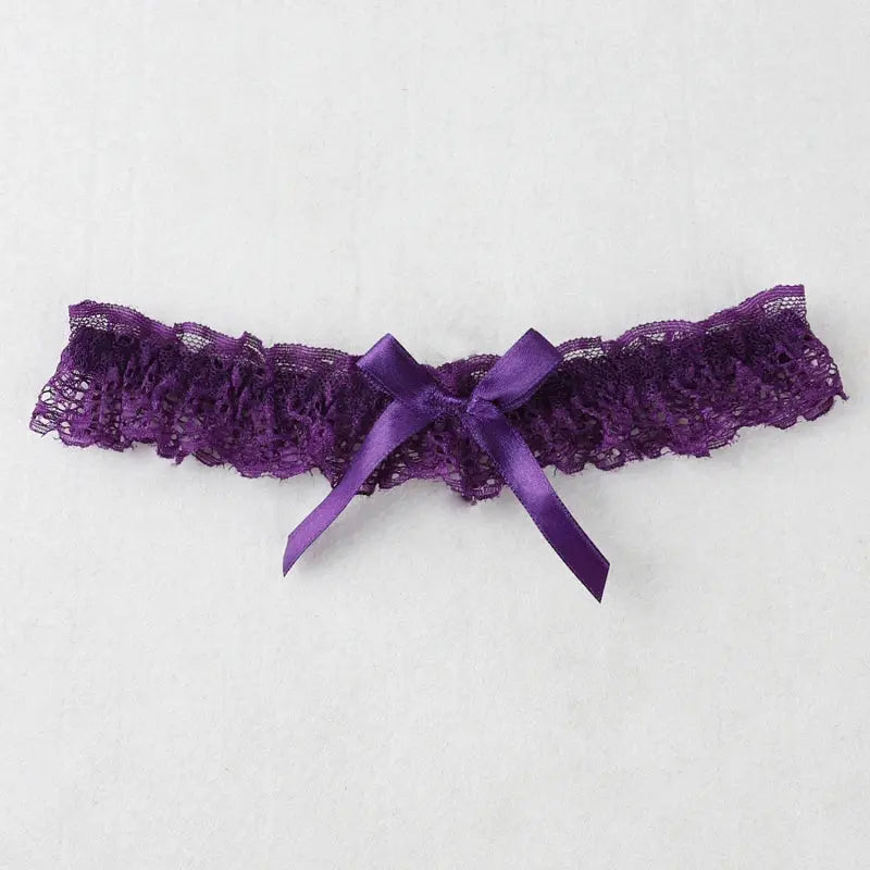 Porte jarretelles Ceinture élastique en dentelle pour marriage