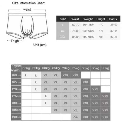 Lot de 4 pièces Boxers, culotte sous-vêtements pour hommes