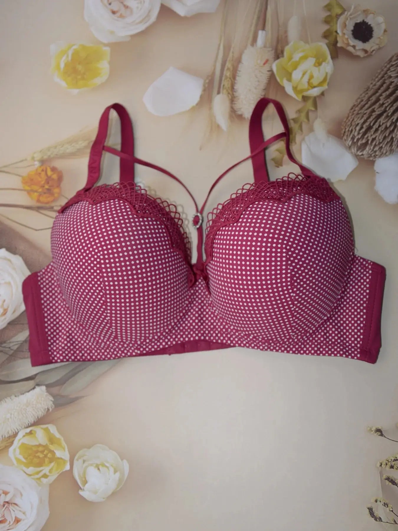 soutien-gorge Sexy rassemblé avec armatures bonnet D