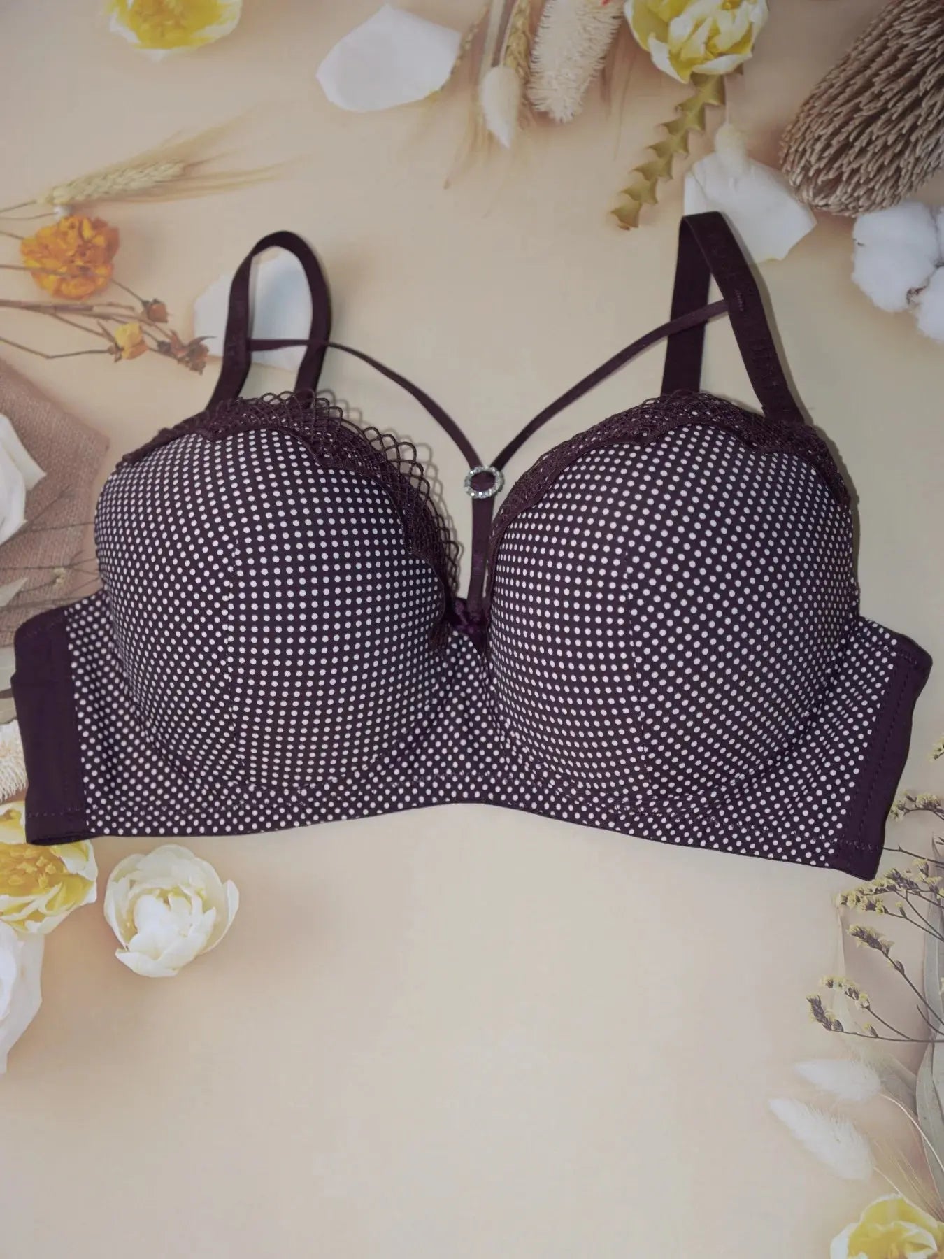 soutien-gorge Sexy rassemblé avec armatures bonnet D