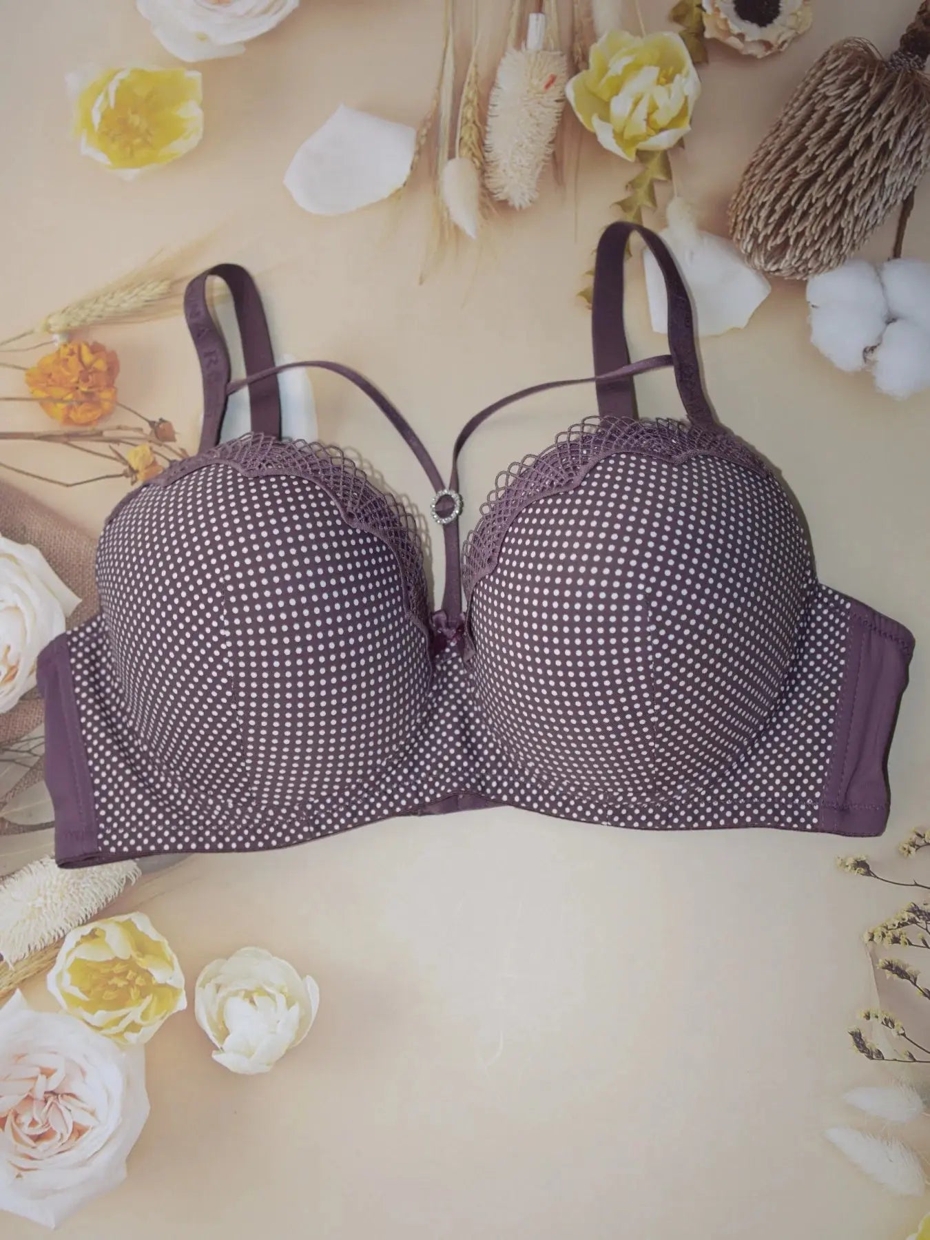 soutien-gorge Sexy rassemblé avec armatures bonnet D