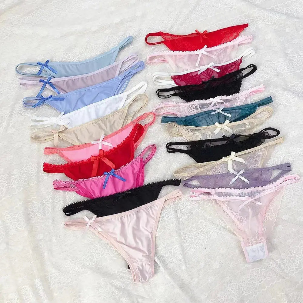 string sans couture , Lingerie Sexy, en maille translucide