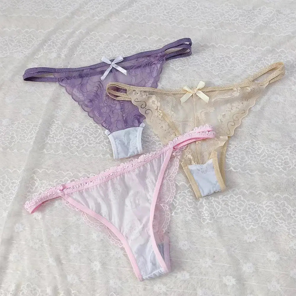 string sans couture , Lingerie Sexy, en maille translucide